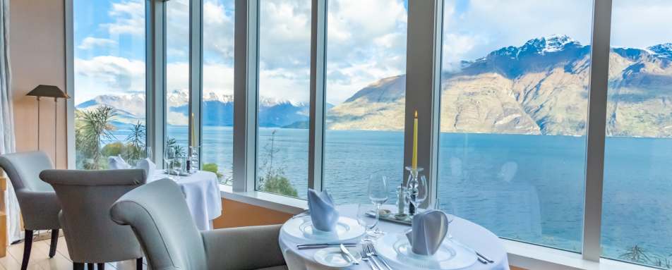 Dining Room Views - Matakauri Lodge 