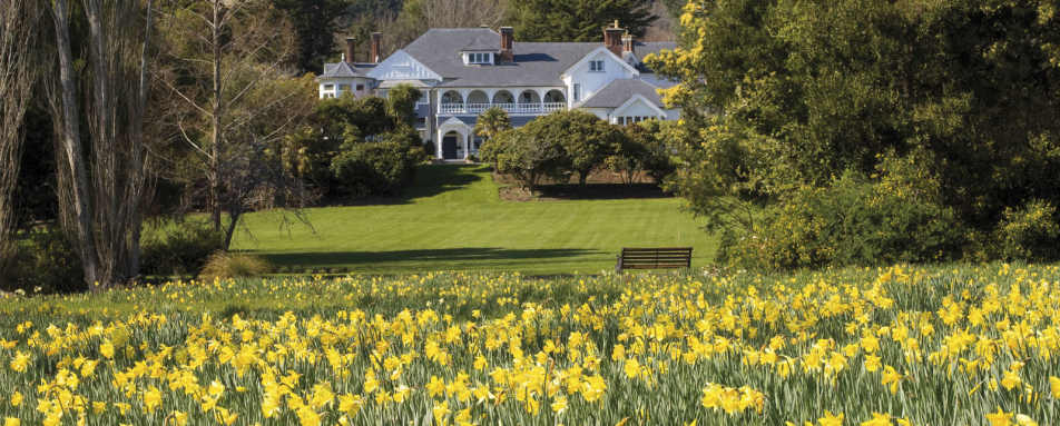 Exterior View in Spring - Otahuna Lodge