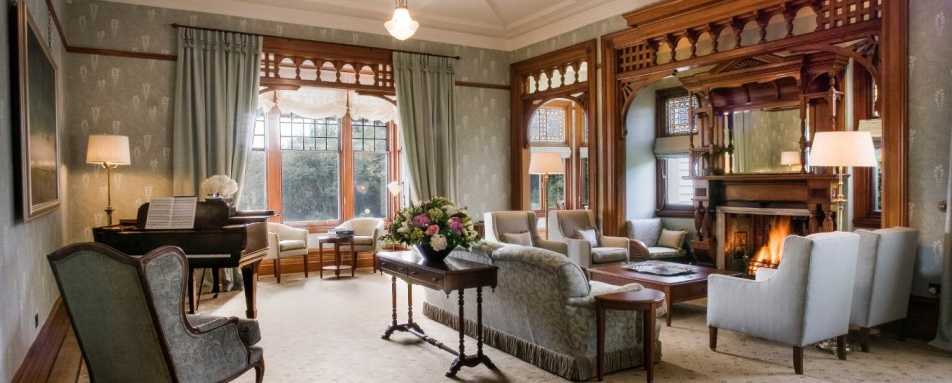 Winter Drawing Room - Otahuna Lodge 