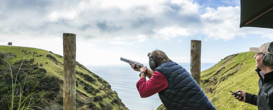 Clay Bird Shooting - The Farm at Cape Kidnappers 
