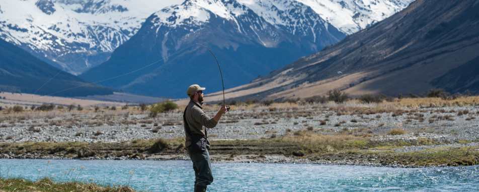 Fishing from The Lindis 