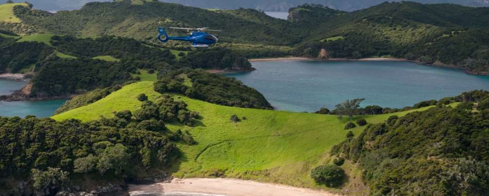 Heli over the Bay of Islands 
