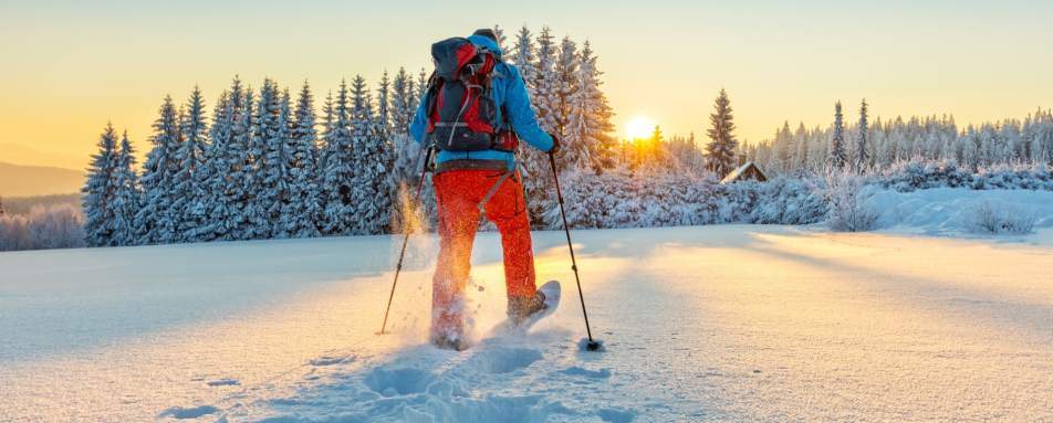 Snowshoeing through Northern Norway