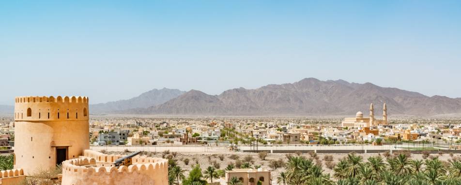 Mountains, Muscat and Beach