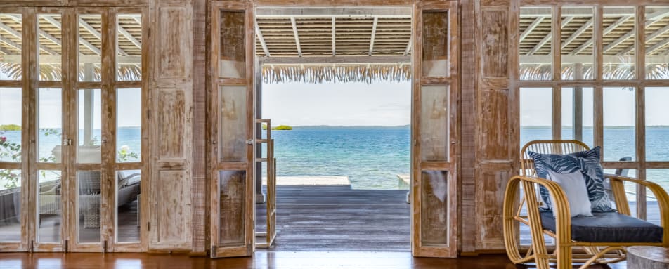 Villas Int View from bed  