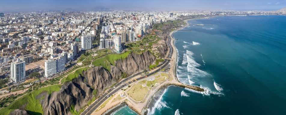 Aerial view of Lima 