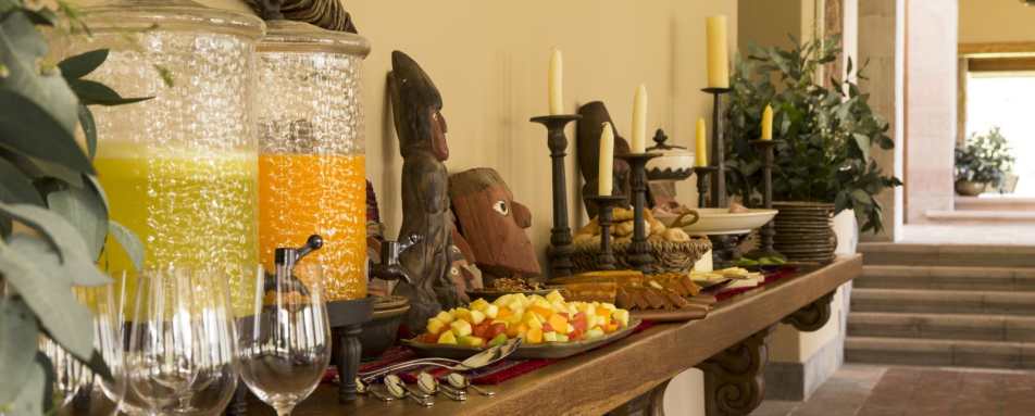 Refreshments  - Inkaterra Hacienda Urubamba