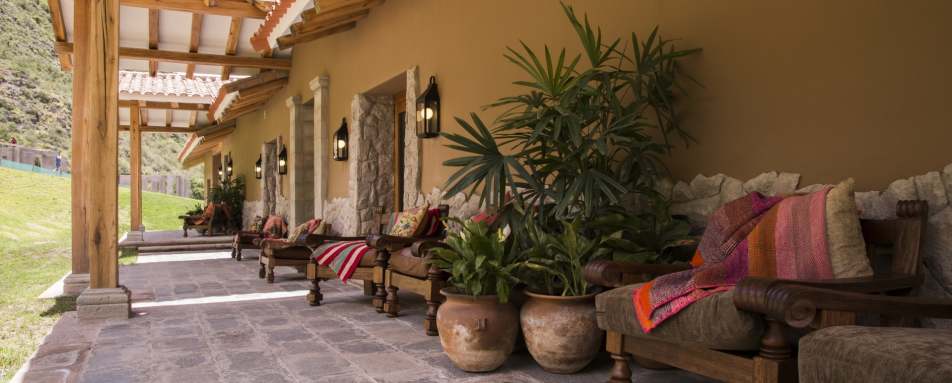 Terrace - Inkaterra Hacienda Urubamba