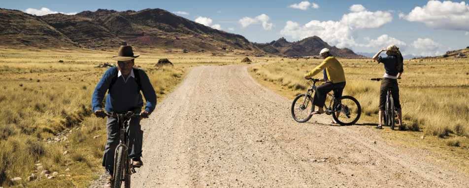 Cycling at Titilaka - Ultimate Peru