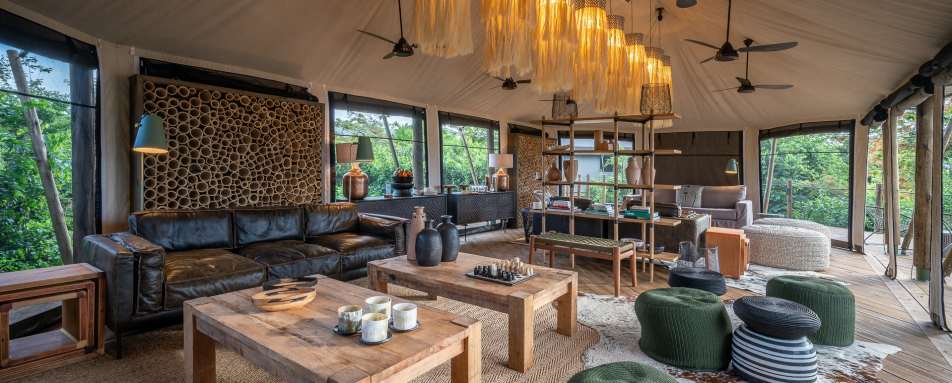 Lounge at Magashi Camp 