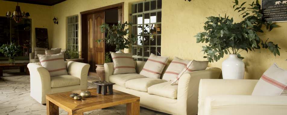 Outside lounge - Sabyinyo Silverback Lodge