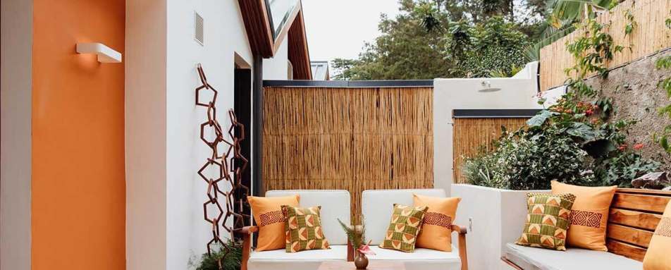 Outside terrace - The Retreat by Heaven