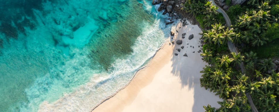 Aerial View of beach 