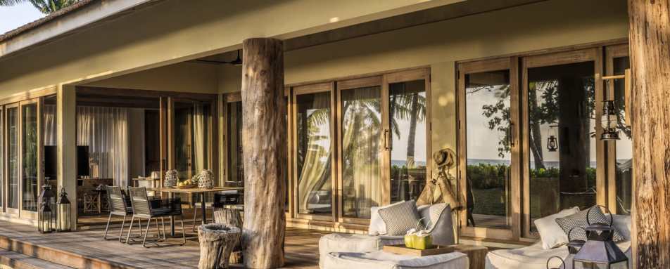 Sunset Beach Suite Deck - Four Seasons Resort Seychelles at Desroches Island