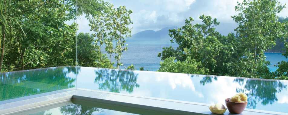 Bathroom & Plunge Pool - Four Seasons Resort Seychelles
