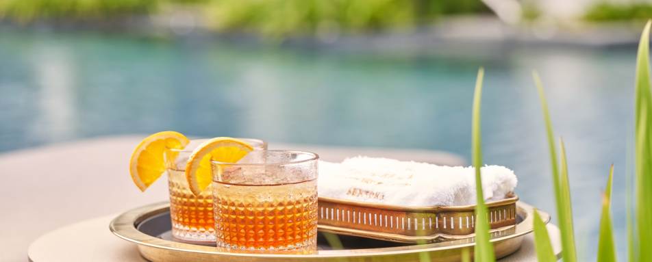 Welcome drinks at The Barracks Hotel Sentosa 