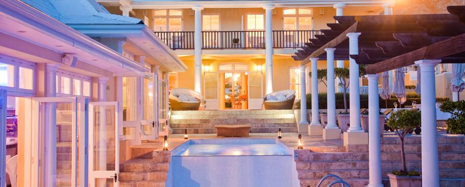 Pool at night - Birkenhead House