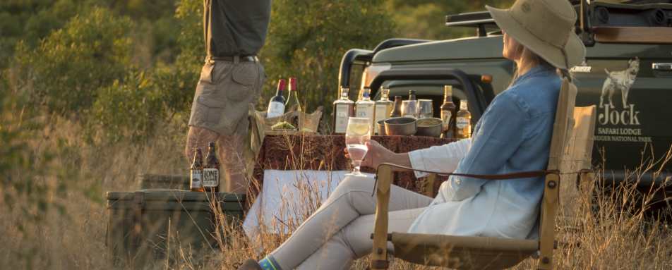 Sundowners at Jock Safari Lodge