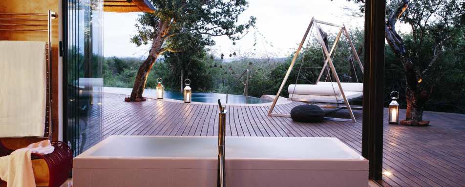 View from Bathroom - Molori Safari Lodge