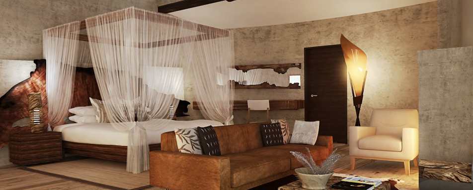 Honeymoon Villa Interior - Rhino Ridge Safari Lodge