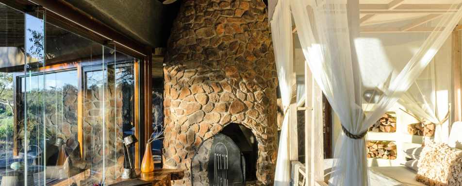 Bedroom at Singita Boulders 