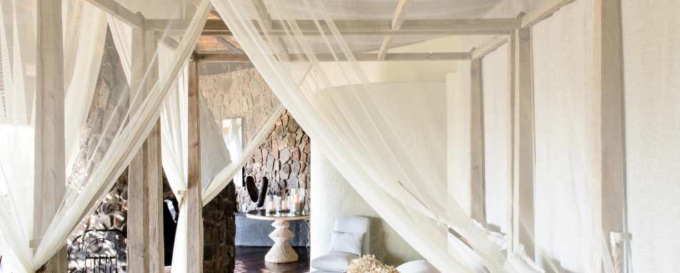 Bedroom at Singita Boulders 