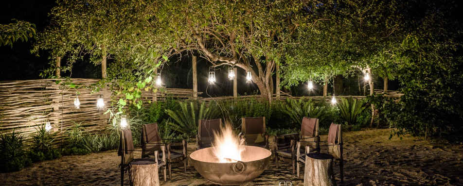 Firepit at Singita Ebony 