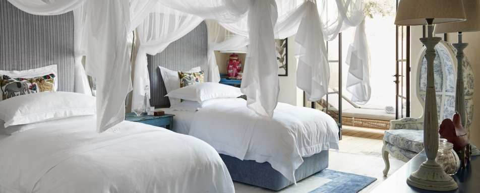 Twin bedroom at the Farmstead 