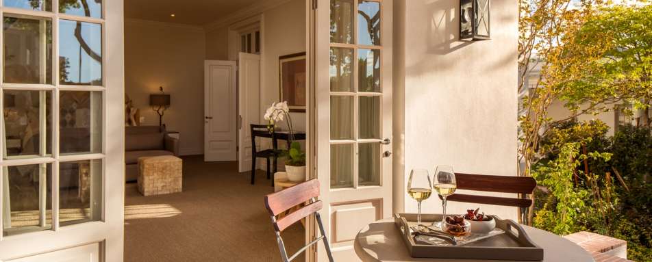 Leeu house Garden Suite terrace 