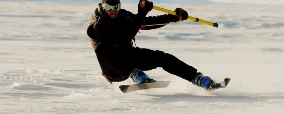 Kite Skiing - Antarctic