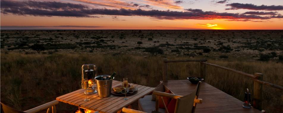 Sunset over Kalahari 