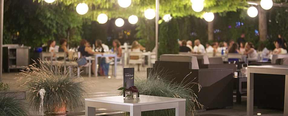 Terrace at night - Hospes Palacio de los Patos