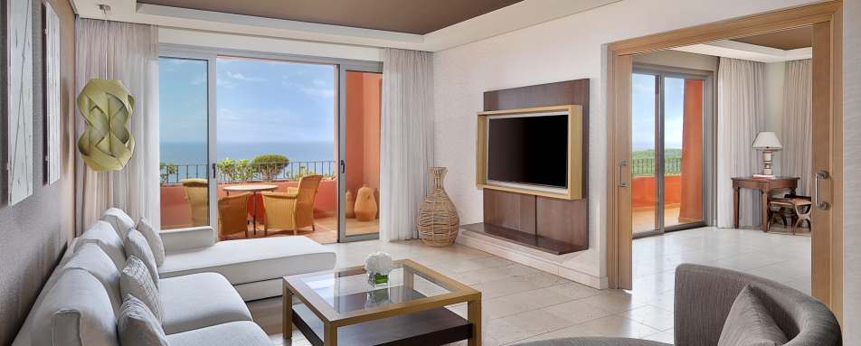 one bedroom suite living room 