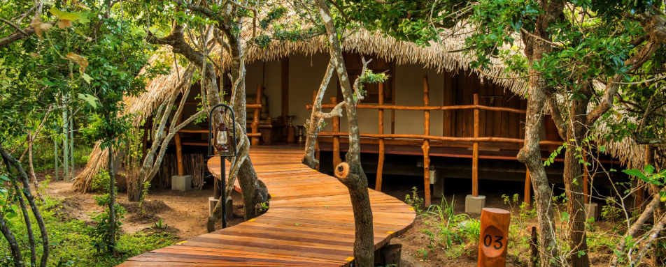Cabin Entrance - Chena Huts