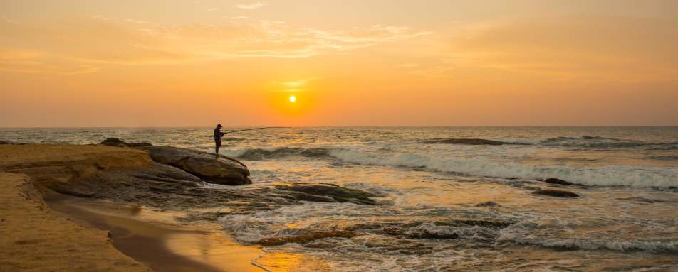 Fishing From the Beach - Chena Huts