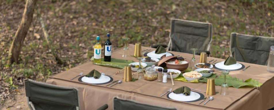 Lunch set up - Kumana Under Canvas 