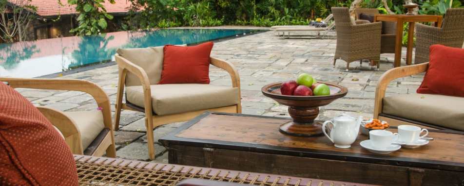 Pool Area - Stone House