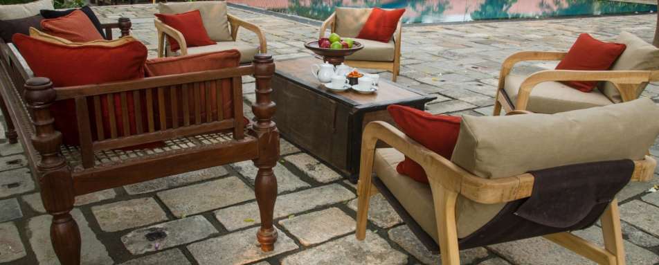 Pool Area - Stone House