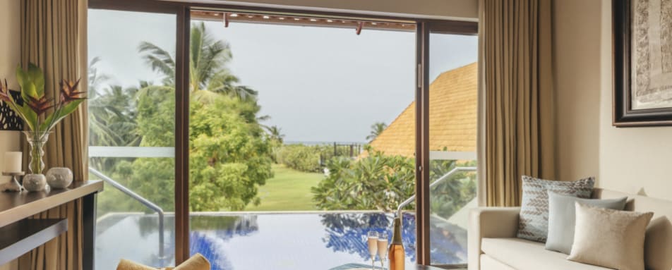 Bay Suite Pool  Living Area 