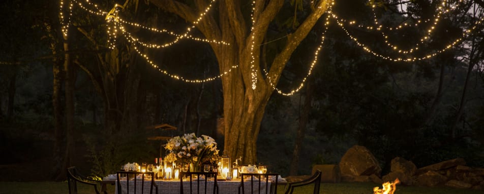 Dinner set up - W15 Hanthana Estate Kandy 