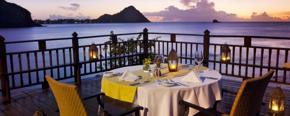 Private Dinner on Rock Maison - Cap Maison St Lucia