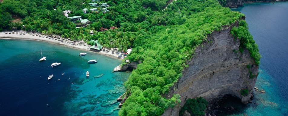 Aerial View - Jade Mountain