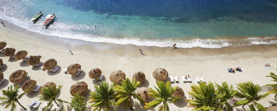 Aerial view of the Beach 