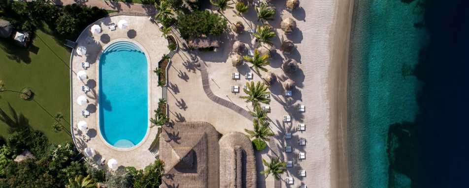 Sugar Beach - Pool Aerial   