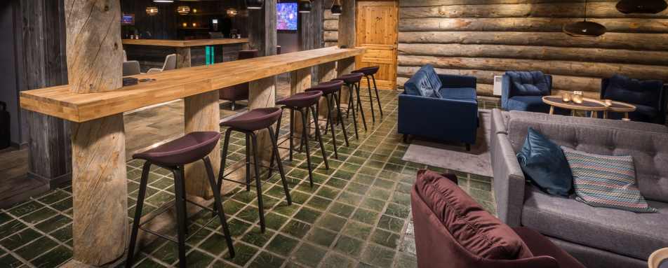 Main lodge bar and lounge area