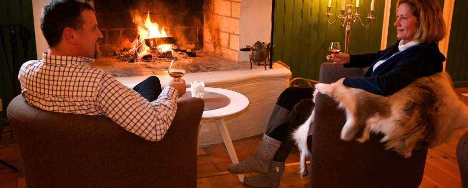 Fireplace - Pine Bay Lodge