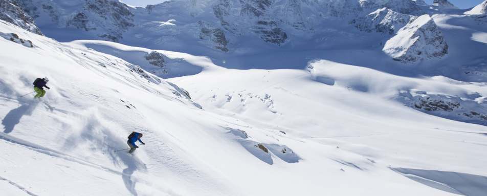 Skiing in St Moritz - Giardino Mountain