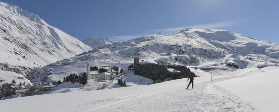 Cross country skiing, Andermatt 