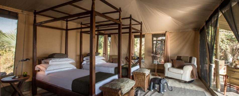 The childrens room in the family tent - Chem Chem