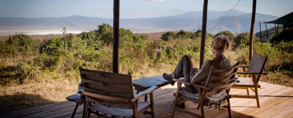 Surveying the view - Entamanu Ngorongoro